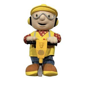 Y2K 2001 Hasbro Bob the Builder Construction Toy Plush Jack Hammer Doesn’t Talk